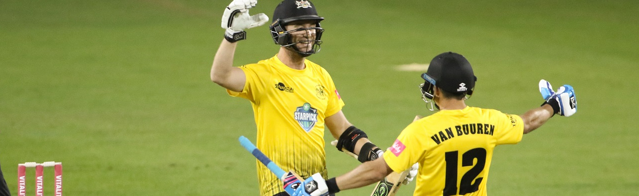 Cockbain cracks Gloucestershire to third Vitality Blast win